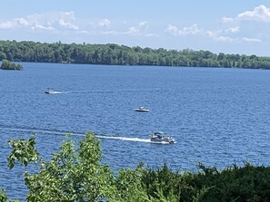 View of the lake from your side of the Patio deck. 