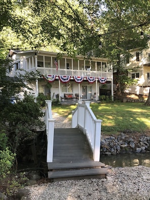 view of house from firepit