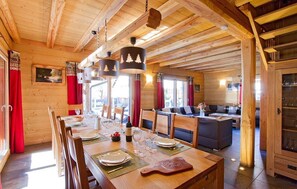 Share meals and laughs at the dining table.