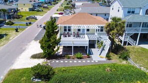Corner second row home with lots of parking