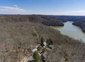 Aerial view. Lake access only 5 minutes away