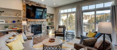 Main living area with huge sectional and mountain views near Vacation Rental Near Winter Park CO