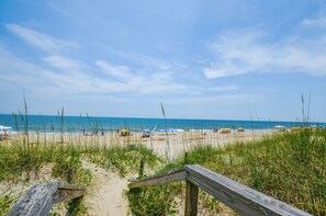 Beach access at the Boardwalk 8 block from house , 5 min ride 