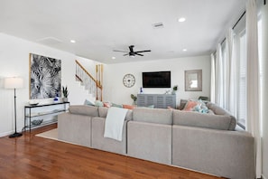 This is the main living room area of the home