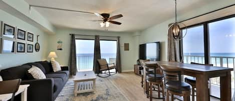 Beautiful gulf views from this end unit!