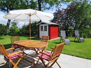 Plant, Furniture, Property, Sky, Shade, Outdoor Table, Chair, Outdoor Furniture, Tree, Leisure