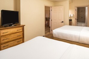 Drift to sleep in the comfortable bed.