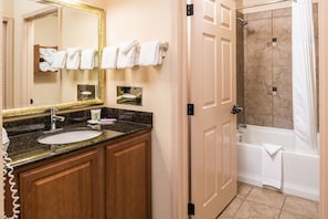 Get ready for your day in the bathroom.