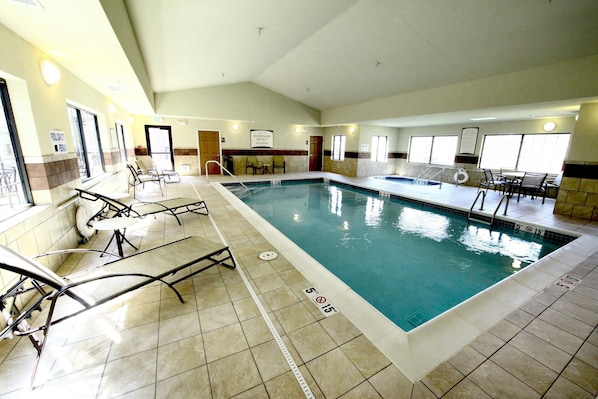 Take a dip in the pool.