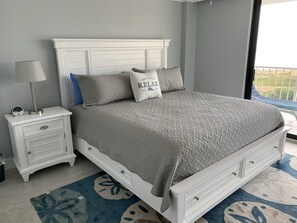 Master bedroom.  King Bed