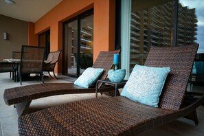 Relax on the patio while watching the waves on the Sea of Cortez