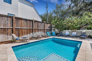 Private Pool in backyard