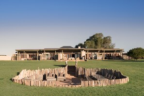 Outdoor banquet area