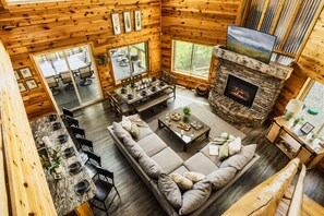 Open living area/dining area/kitchen