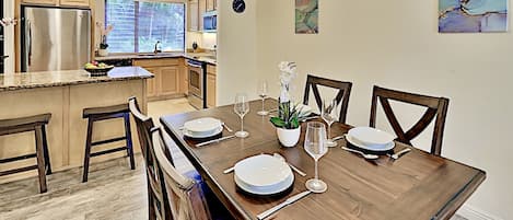 Dining Area - Open kitchen layout for the whole family to stay together while preparing meals