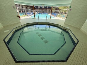Newly Renovated May 2025. Covered hot tub, and heated pool. Open Year Round.