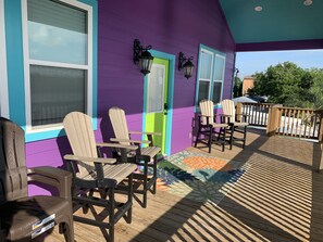 Relax on the front porch for great sunsets, or morning coffee!