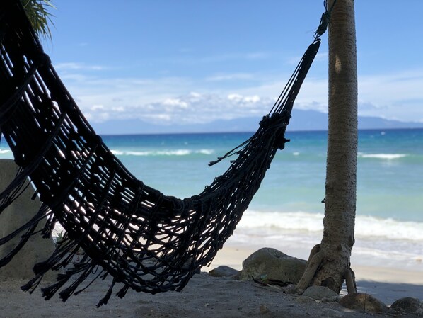 Utsikt mot havet/stranden