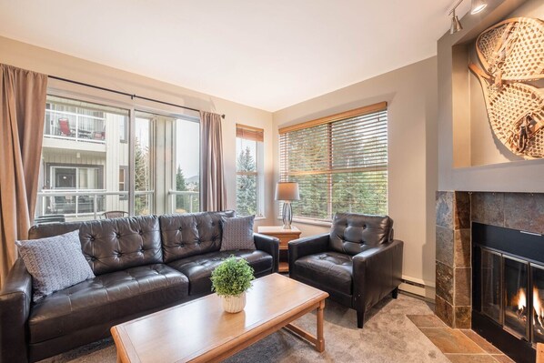 Living area: Gas fireplace