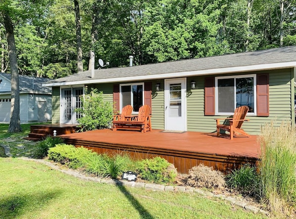 Large deck for sunsets and a beverage
