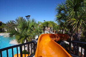 Waterslide and other Resort Amenities Available for an Optional Resort Fee