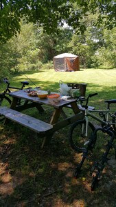 Campsite #3! Tent camping near Dupont State Forest!