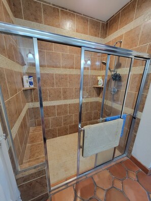 Master bathroom walk-in shower (3' x 6')