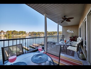 Patio off of living room and bedroom