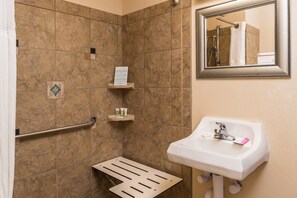 Get ready for your day in the bathroom.