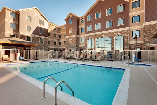 Take a dip in the pool.