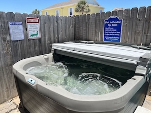 5 person spa private to the home!