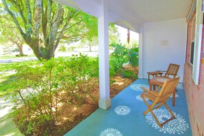 Enjoy the neighborhood view from the front porch.