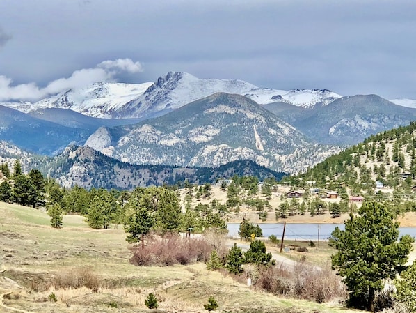 Our amazing view from the covered porch