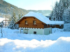 Ferienhaus Oberbach (Göstling an der Ybbs)-Hausansicht Winter