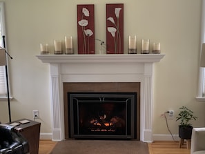 New fireplace will warm your cozy evenings!