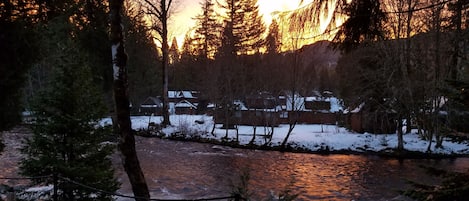 Sunrise over The Log Cabin Inn 