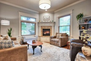 A lovely place to relax in front of the fire