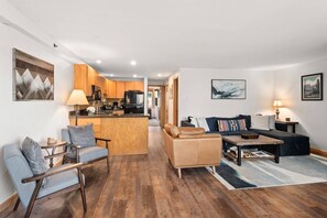 The open floor plan and cozy spots to relax make this an ideal place to spend time with family and friends.