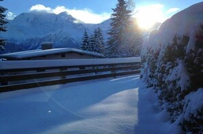 Vue depuis l'appartement en hiver
