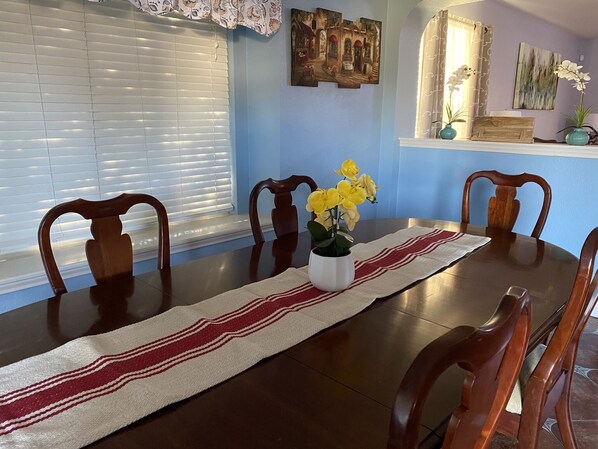 Enjoy the dining room with family or friends!