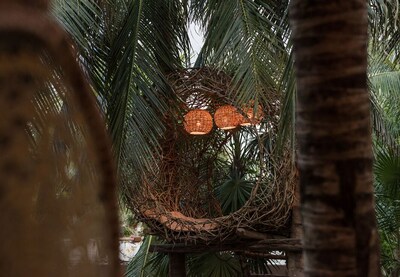 Villa frente a la playa en la jungla con piscina privada