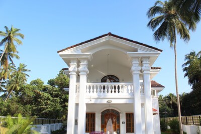 This ultra-luxurious villa with contemporary art deco architecture.