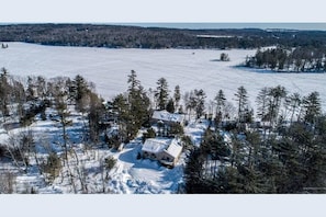 Aerial view of Boathouse and Lightship