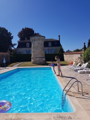 Heated communal pool 
