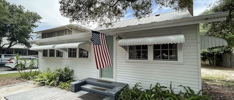 Historic charm awaits in this cottage steps from the beach