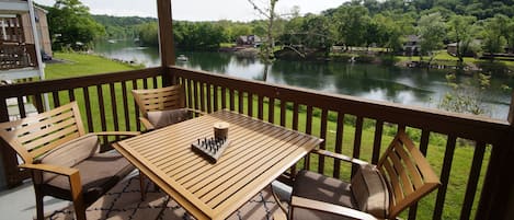 Covered balcony view