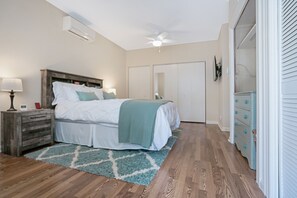 In the master bedroom you'll find a new washer and dryer. Odd but convenient!