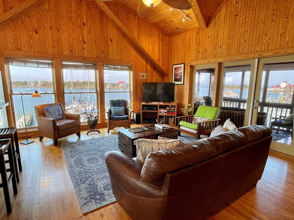 Living Area with TVDVD, Second Floor with Deck Access