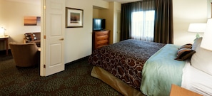 Get a peaceful night sleep in our cozy bedroom.