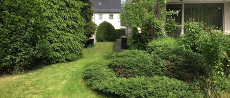 view of terrace from the garden